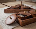 Handcrafted Wooden Spice & Condiment Set