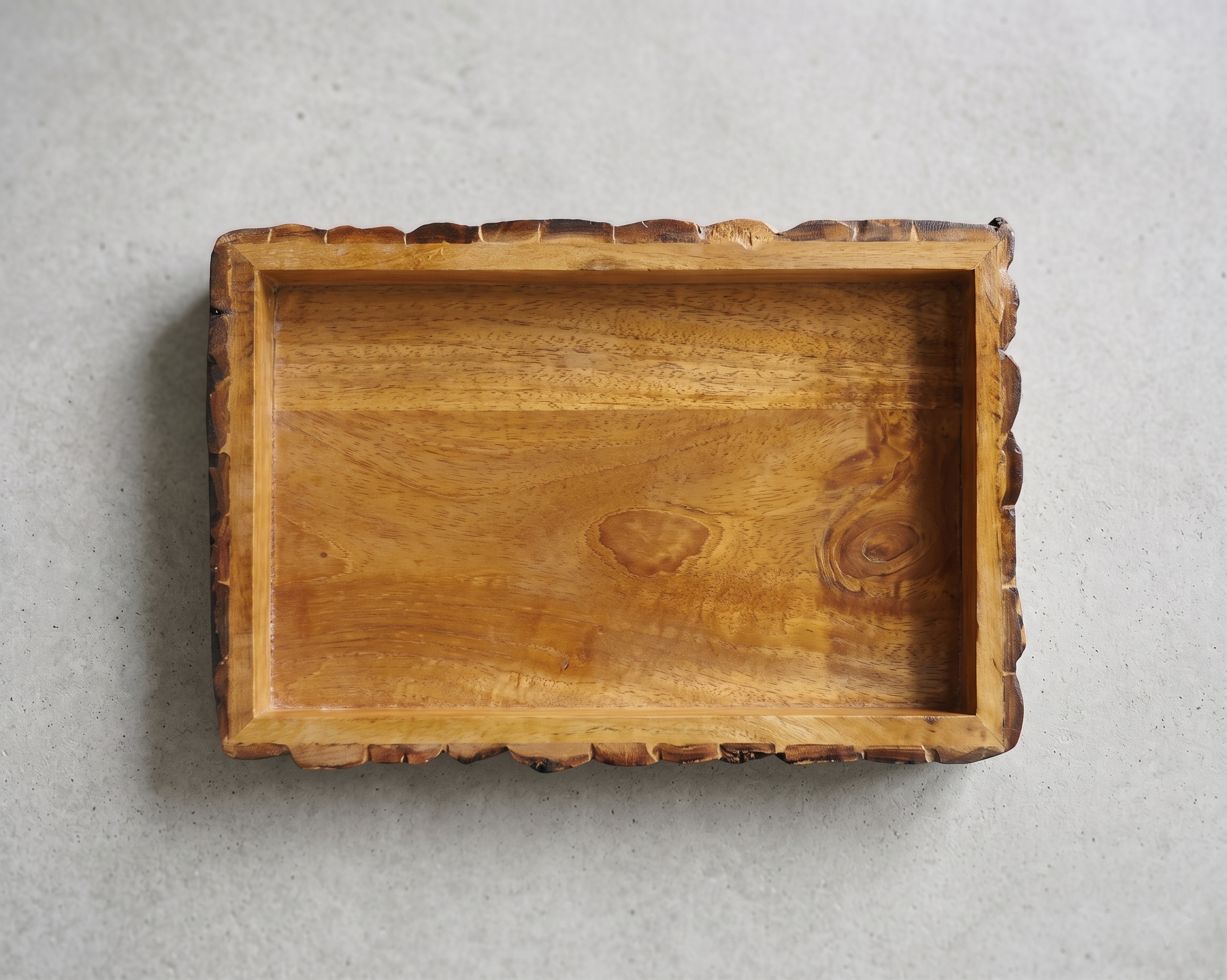 Natural Wooden Serving Tray