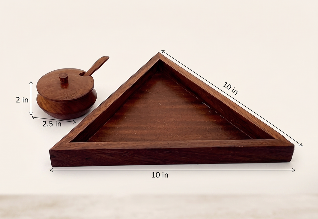 Handcrafted Wooden Spice & Condiment Set